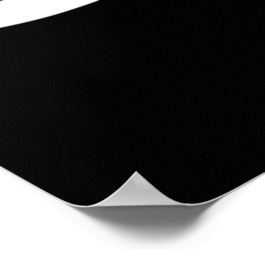 Abstrakter Gemusterter Schwarz-Weiß-Drehkopf Poster (Ecke)