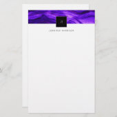 Abstrakter Geode Lila Agate Briefpapier (Vorne/Hinten)