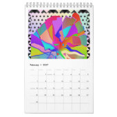 Abstrakter Geometrikalender Kalender (Feb 2027)
