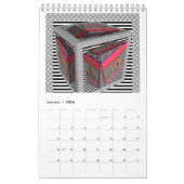 Abstrakter Geometrikalender Kalender (Jan 2026)