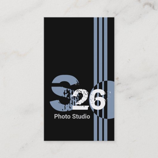 Abstrakter geometrischer Code mit dunkelblauem QR- Visitenkarte (Vorderseite)