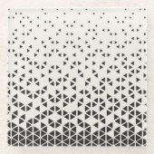 Abstrakter geometrischer Entwurf Glasuntersetzer (Vorderseite)