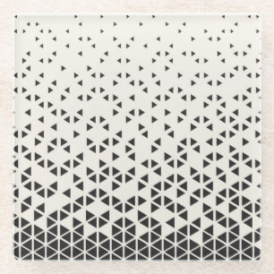 Abstrakter geometrischer Entwurf Glasuntersetzer