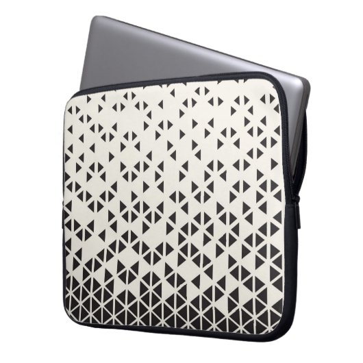 Abstrakter geometrischer Entwurf Laptopschutzhülle (Vorderseite Links)