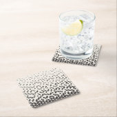 Abstrakter geometrischer Entwurf Rechteckiger Pappuntersetzer (Vor Ort)