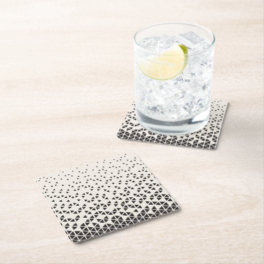 Abstrakter geometrischer Entwurf Rechteckiger Pappuntersetzer (Vor Ort)