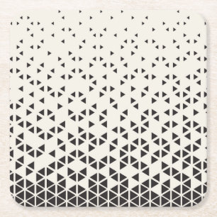 Abstrakter geometrischer Entwurf Rechteckiger Pappuntersetzer