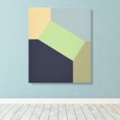 Abstrakter geometrischer Farbblock Leinwanddruck (Insitu (Holzboden))
