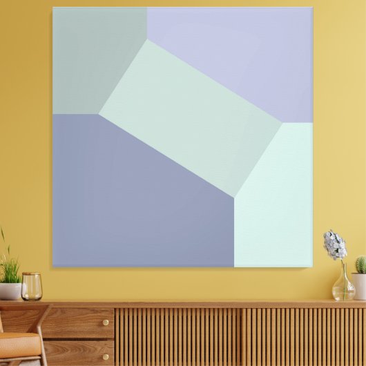 Abstrakter geometrischer Farbblock Leinwanddruck (Insitu (Wohnzimmer))