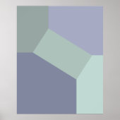 Abstrakter geometrischer Farbblock Poster (Vorne)