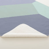 Abstrakter geometrischer Farbblock Sherpadecke (3/4)
