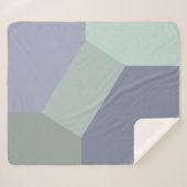 Abstrakter geometrischer Farbblock Sherpadecke (Vorderseite (Horizontal))