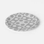 Abstrakter geometrischer Geburtstag des mittleren Pappteller (Schrägansicht)