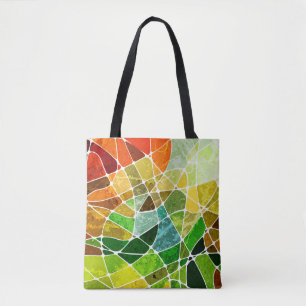 abstrakter geometrischer Grunge-Hintergrundpattern Tasche