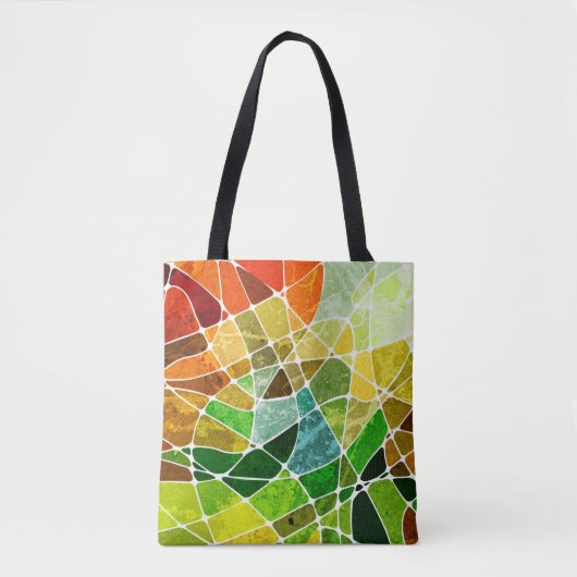 abstrakter geometrischer Grunge-Hintergrundpattern Tasche (Vorderseite)