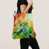 abstrakter geometrischer Grunge-Hintergrundpattern Tasche (Von Nahem)