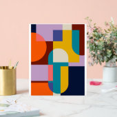 Abstrakter geometrischer Hintergrund Acrylschild (Hochzeit)