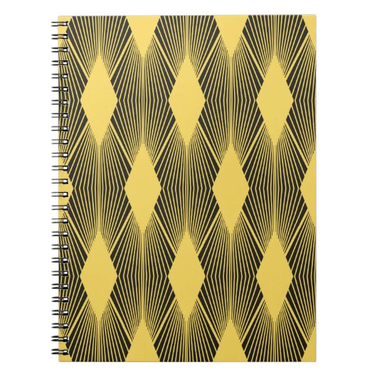 Abstrakter geometrischer Hintergrund. Art Deco ill Notizblock (Vorderseite)
