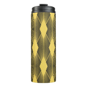 Abstrakter geometrischer Hintergrund. Art Deco ill Thermosbecher
