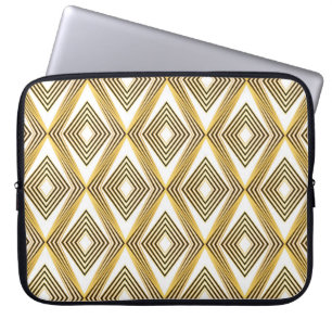 Abstrakter geometrischer Hintergrund Art Deco Laptopschutzhülle
