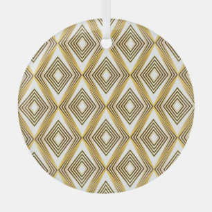 Abstrakter geometrischer Hintergrund Art Deco Ornament Aus Glas