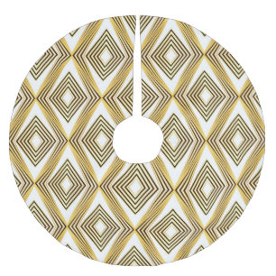 Abstrakter geometrischer Hintergrund Art Deco Polyester Weihnachtsbaumdecke