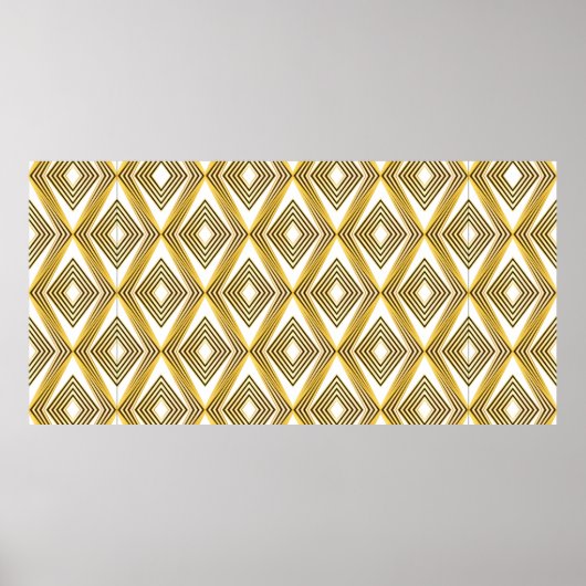Abstrakter geometrischer Hintergrund. Art Deco. Poster (Vorne)