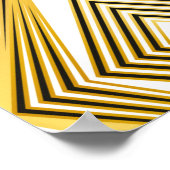 Abstrakter geometrischer Hintergrund. Art Deco. Poster (Ecke)