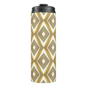 Abstrakter geometrischer Hintergrund Art Deco Thermosbecher