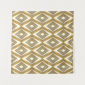 Abstrakter geometrischer Hintergrund Art Deco Wandteppich (Vorderseite (Horizontal))
