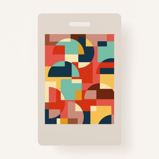 Abstrakter geometrischer Hintergrund Ausweis (Vorderseite)