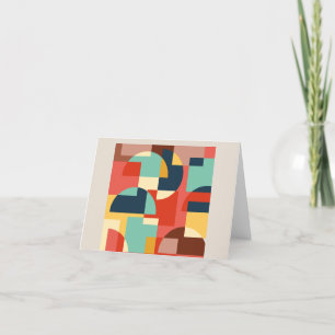 Abstrakter geometrischer Hintergrund Dankeskarte