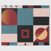 Abstrakter, geometrischer Hintergrund, farbig, sch Geschenkpapier (Flach)