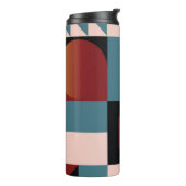 Abstrakter, geometrischer Hintergrund, farbig, Spe Thermosbecher (Nach links gedreht)