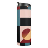 Abstrakter, geometrischer Hintergrund, farbig, Spe Thermosbecher (Nach rechts gedreht)