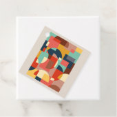 Abstrakter geometrischer Hintergrund Geschenkanhänger (Beispiel)