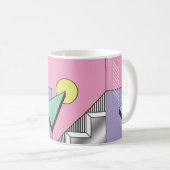 Abstrakter geometrischer Hintergrund im Postm Kaffeetasse (VorderseiteRechts)