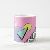 Abstrakter geometrischer Hintergrund im Postm Kaffeetasse (Mittel)