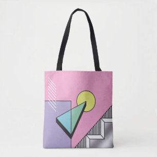 Abstrakter geometrischer Hintergrund im Postm Tasche