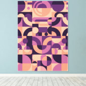 Abstrakter geometrischer Hintergrund Leinwanddruck (Insitu (Holzboden))