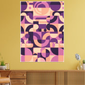 Abstrakter geometrischer Hintergrund Leinwanddruck (Insitu (Wohnzimmer))