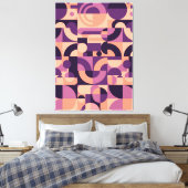 Abstrakter geometrischer Hintergrund Leinwanddruck (Insitu (Schlafzimmer))