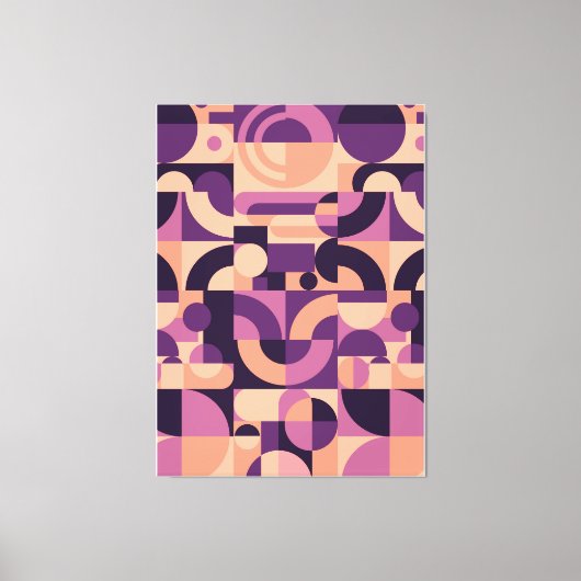 Abstrakter geometrischer Hintergrund Leinwanddruck (Vorderseite)