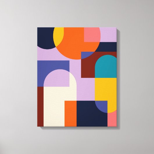 Abstrakter geometrischer Hintergrund Leinwanddruck (Vorderseite)