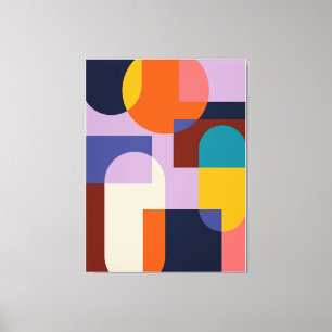 Abstrakter geometrischer Hintergrund Leinwanddruck