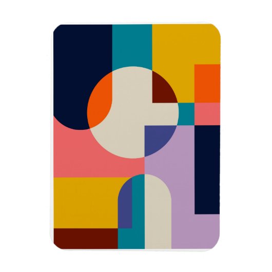 Abstrakter geometrischer Hintergrund Magnet (Vertikal)