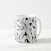 abstrakter geometrischer Hintergrund mit Po Kaffeetasse (VorderseiteRechts)
