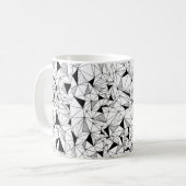 abstrakter geometrischer Hintergrund mit Po Kaffeetasse (Vorderseite Links)