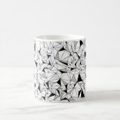 abstrakter geometrischer Hintergrund mit Po Kaffeetasse (Mittel)