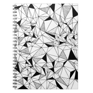 abstrakter geometrischer Hintergrund mit Po Notizblock